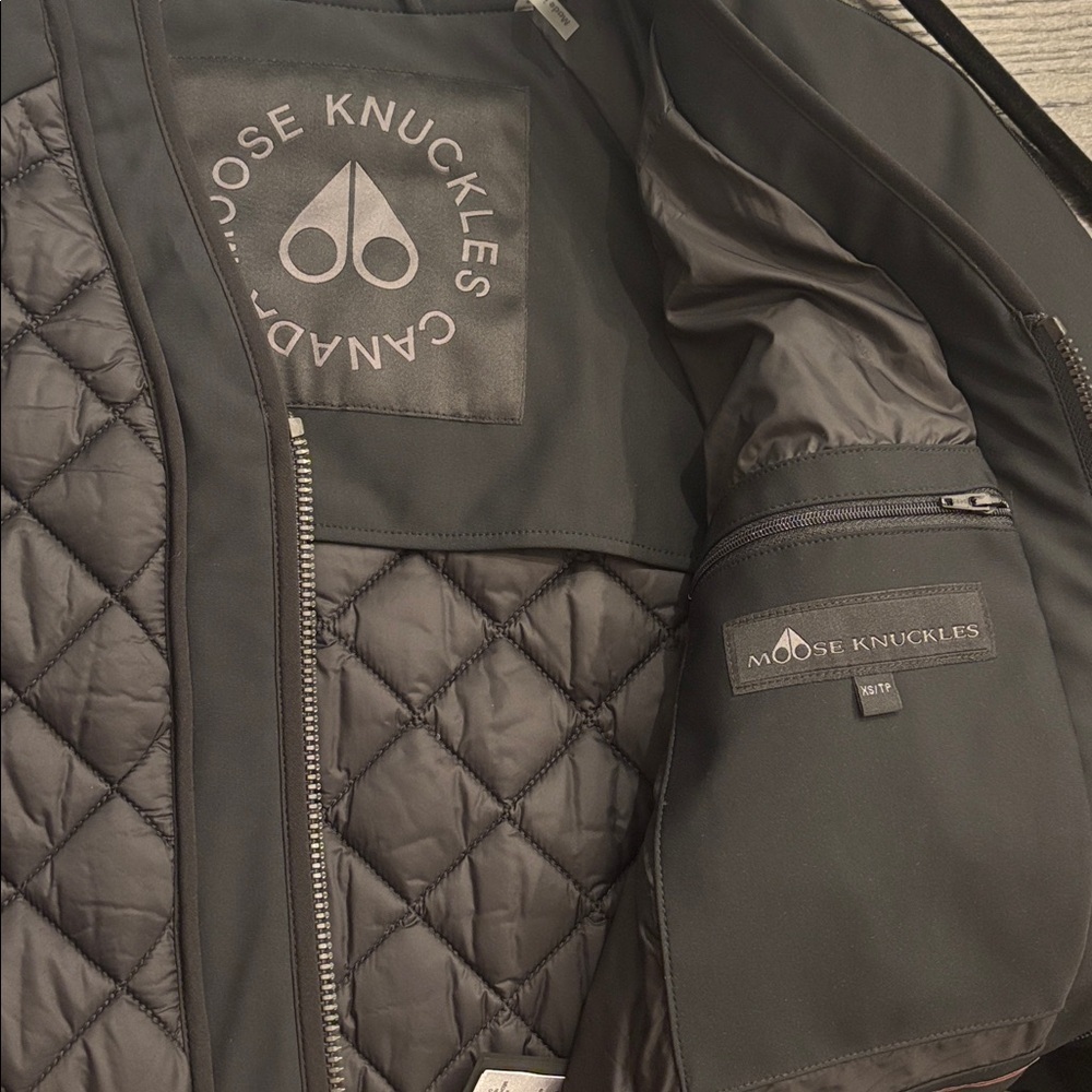 ◼️NWT Moose Knuckles Black Quilted SET Jacket size XS //Pants size S - Picture 7 of 16